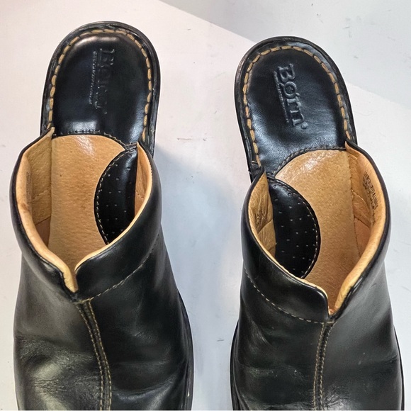 Born Leather Black Mule - Picture 3 of 13